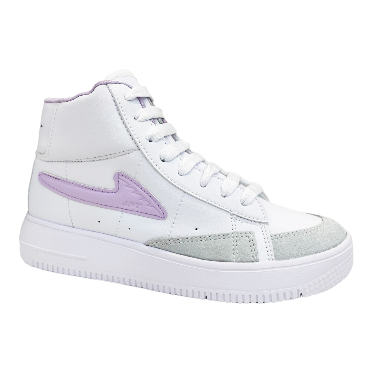 Tenis Escolares Botin Blancos Niña Juvenil Apt Premium 22 Al 26