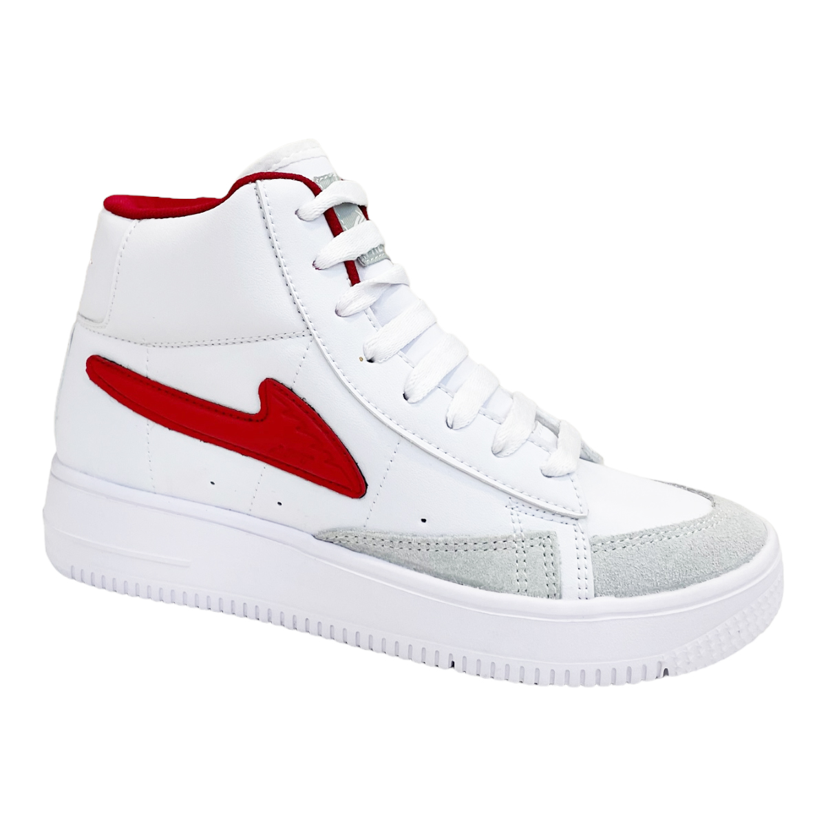 Tenis Escolares Botin Blancos Niña Juvenil Apt Premium 22 Al 26