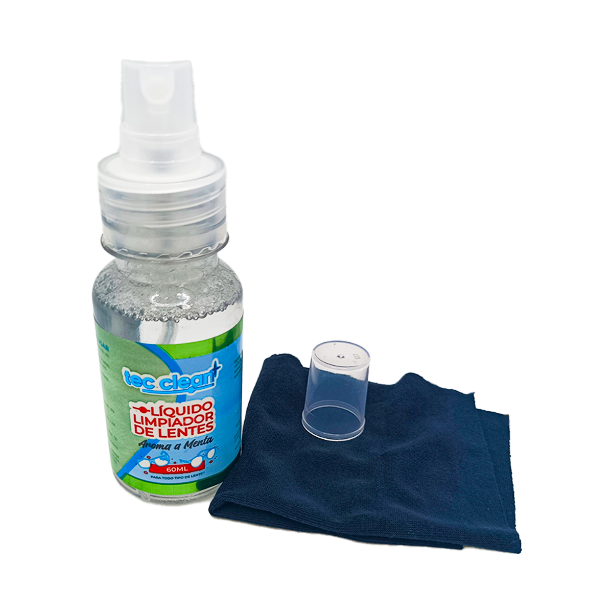 Líquido Para Limpiar Lentes Pantalla Celular 60ml 2 Piezas Tec Clean