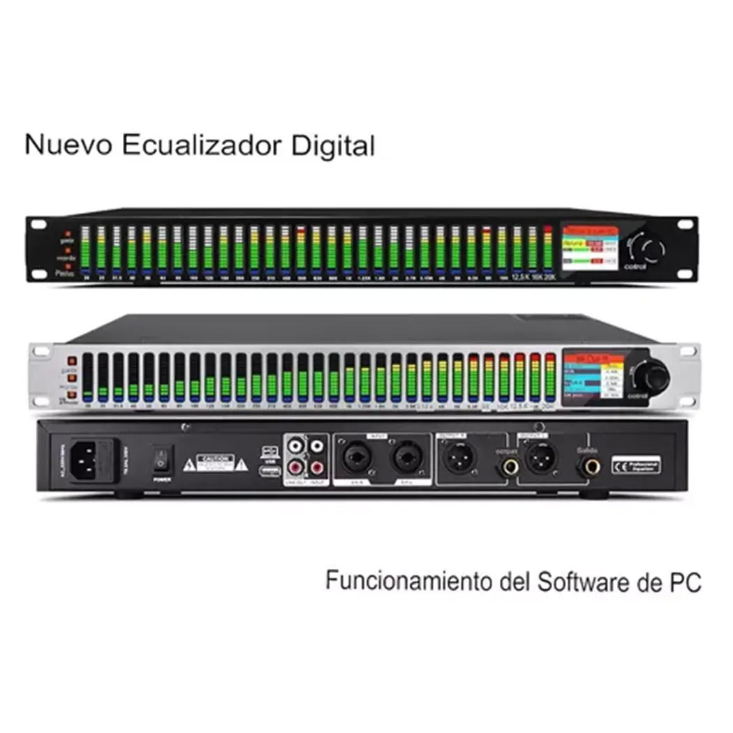 Ecualizador Led Digital Pro De 31 Bandas Controlado Por Pc