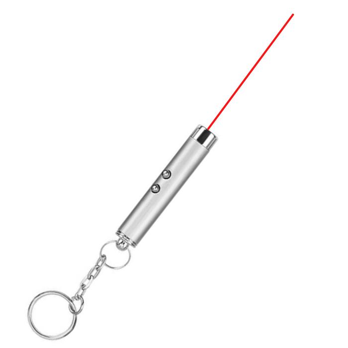 Puntero Láser para Regalar MXFLH-001-1 1 pza Láser de Luz Roja Alcance 50m 3,0V Potencia de Salida 5MW 3 x LR41 incluidas, FlashLas
