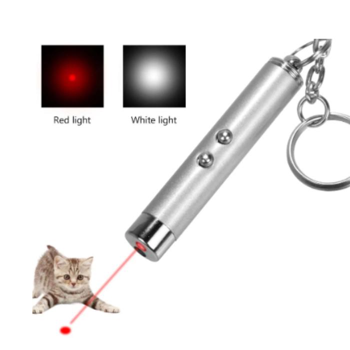 Puntero Láser para Regalar MXFLH-001-1 1 pza Láser de Luz Roja Alcance 50m 3,0V Potencia de Salida 5MW 3 x LR41 incluidas, FlashLas