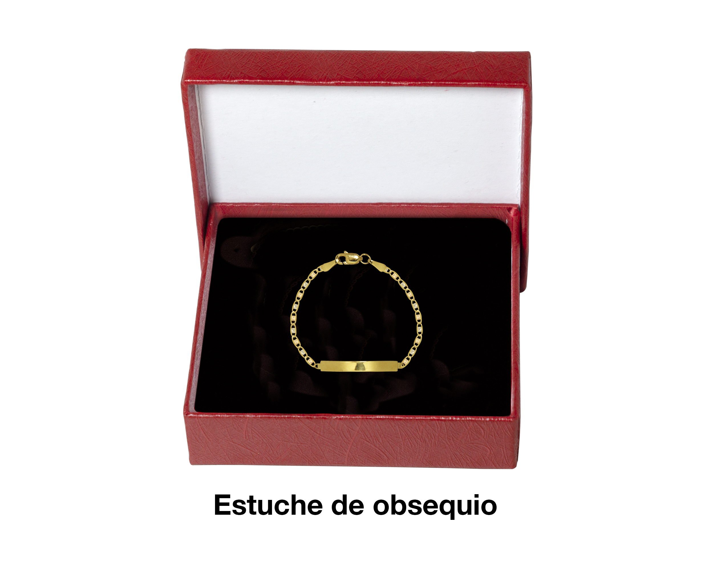 Pulsera Oro 10k Horoz Eslabon florentino 3col 12cm S863.