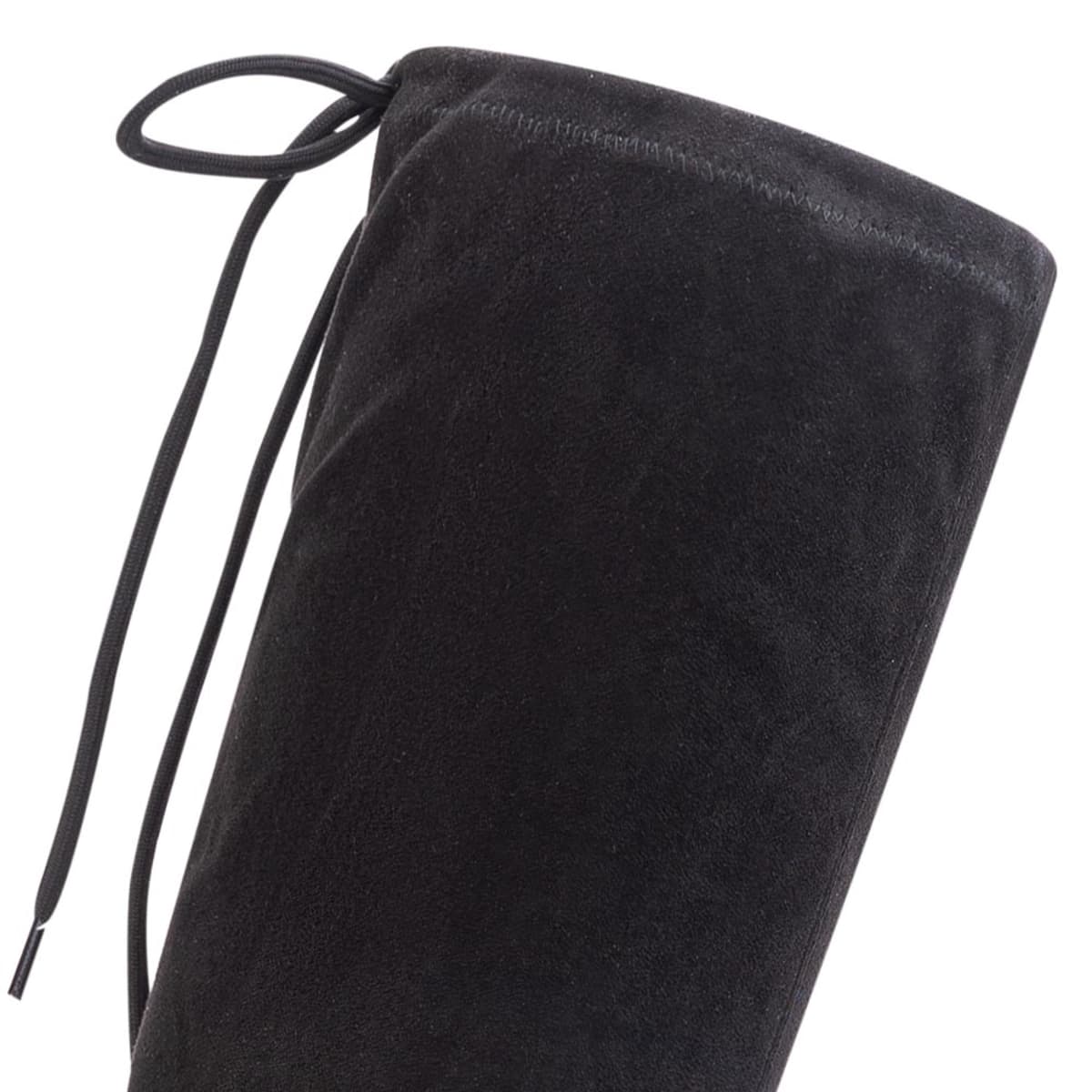 Botas extralargas Tierra Bendita stretch de ante negras, mod. 1085407