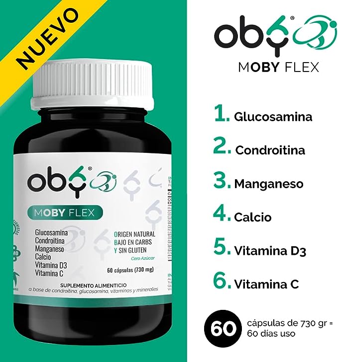 Glucosamina Condroitina Calcio Vitamina D Articulaciones | Oby | Suplementos Alimenticios 