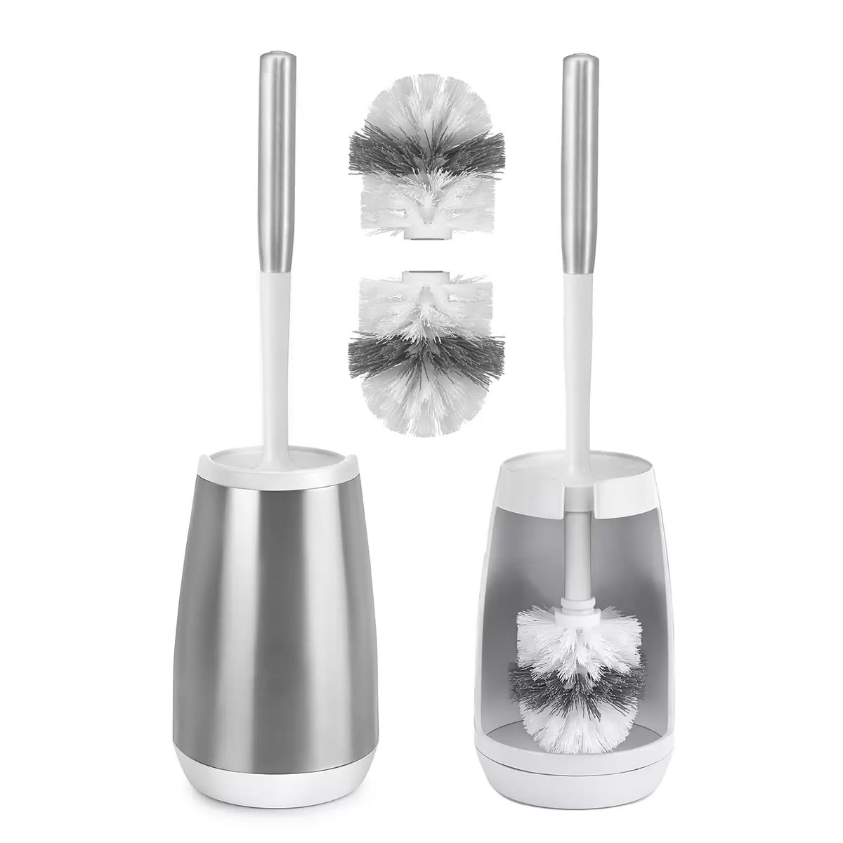 Juego De 2 Cepillos Para Inodoro Polder 1468654 Acero Inoxidable CST