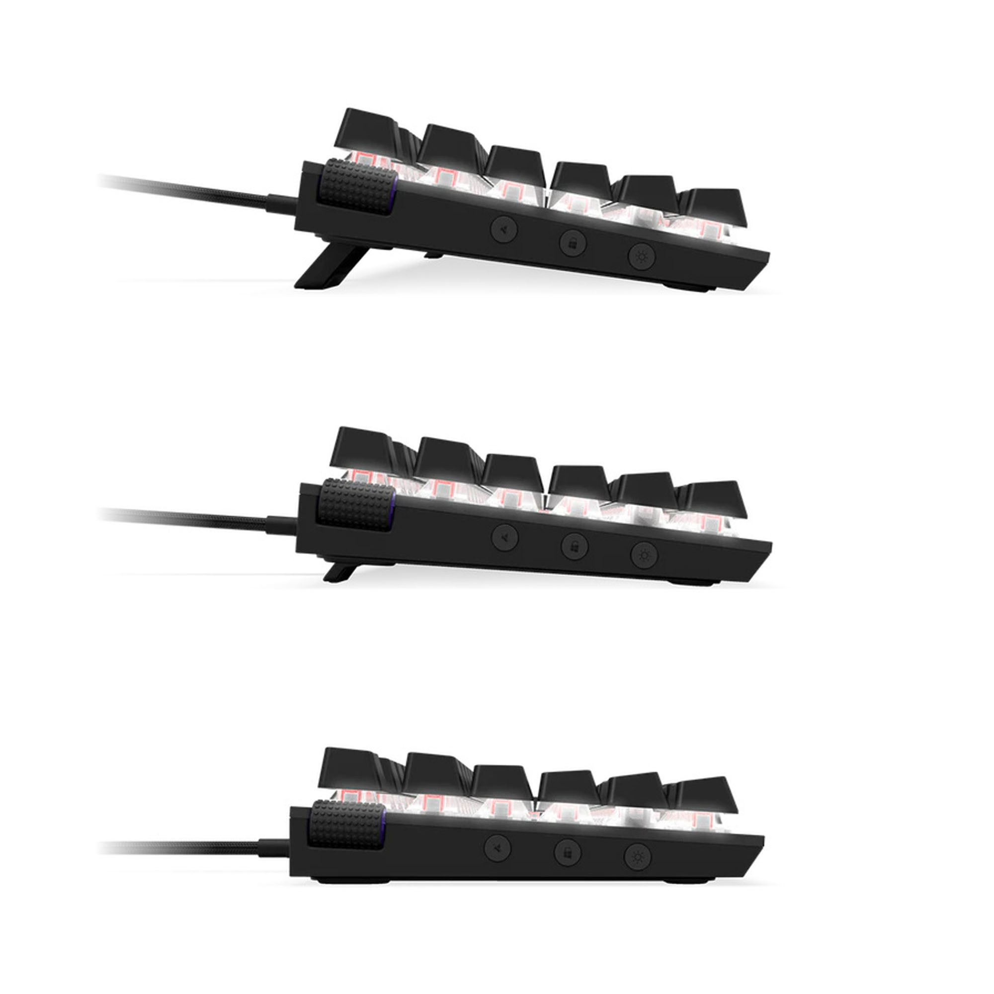 Teclado Gamer NZXT Function alámbrico Inglés RGB Negro