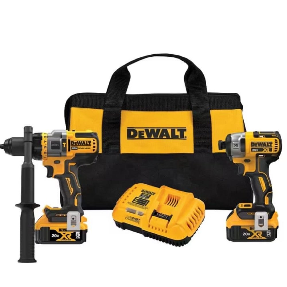 DEWALT Kit combinado de herramientas eléctricas de 20 V Max, juego de 3  herramientas para carpintería inalámbrica con batería de 5 ah y cargador