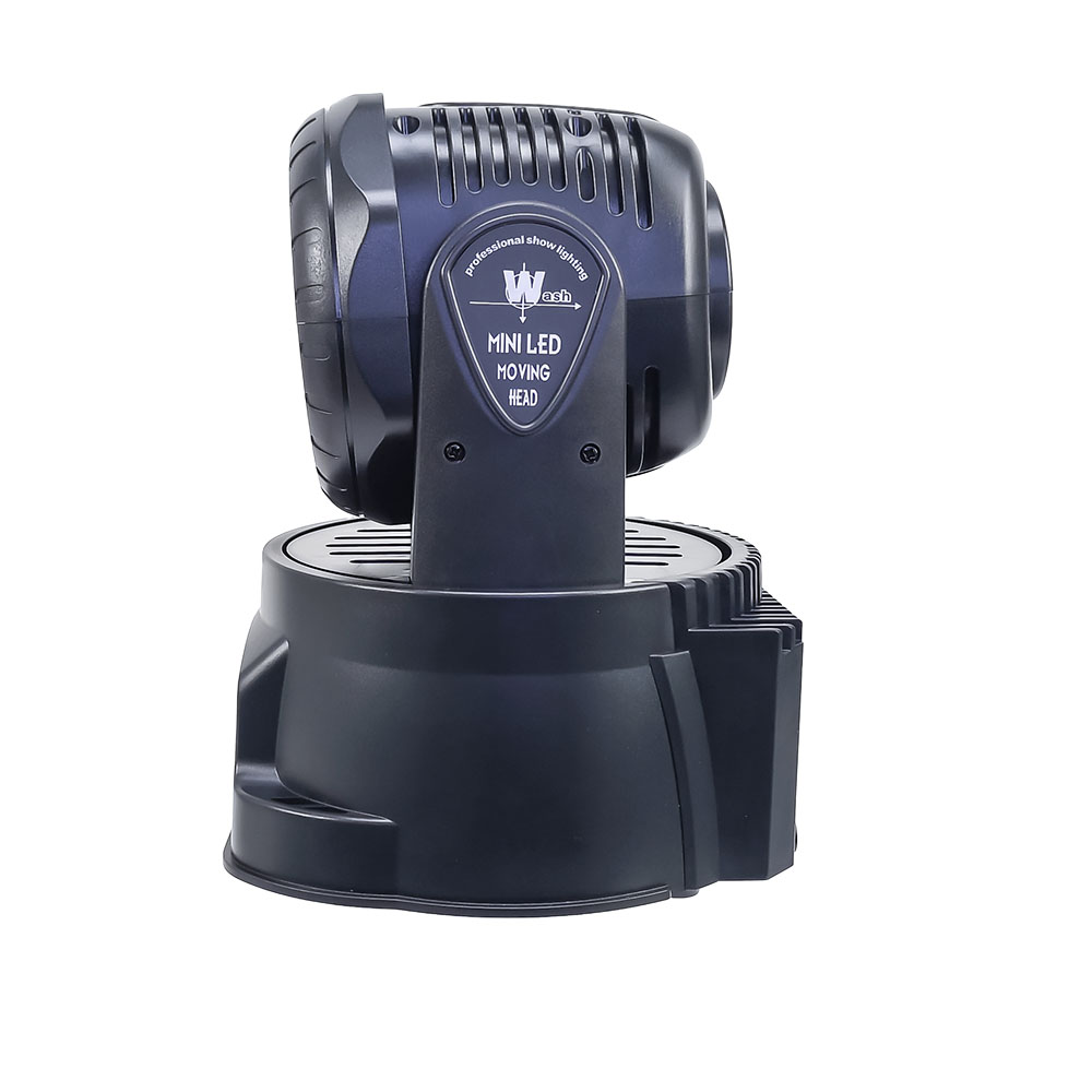 Reflector para Iluminacion Nocturna de Fiestas y Eventos en Cabeza Robotica con Protocolo DMX Multiples Haces de Luz y Amplia Gama de Colores Modo Audioritmico y Control Remoto Master RC-MINIHEADR	