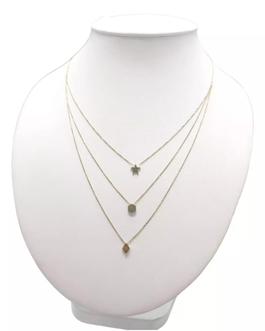 Gargantilla 3 Hilos Oro 14K. + Obsequio