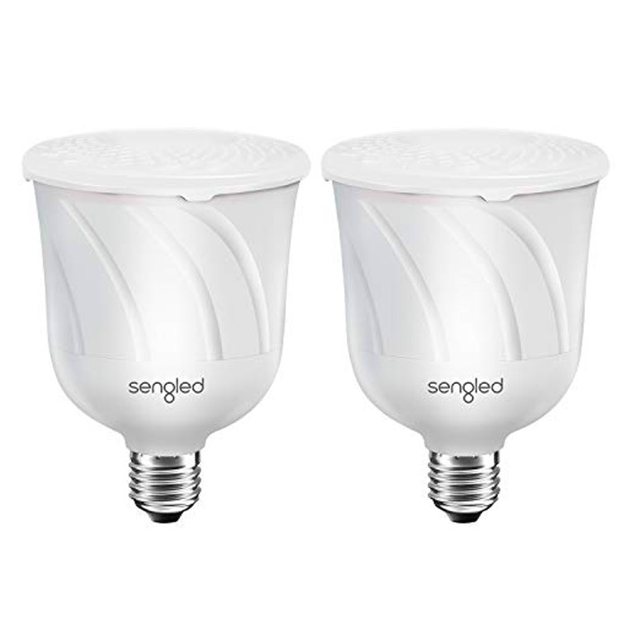 Focos LED Sengled con bocinas estereo y conectividad Bluetooth, Alexaamazon