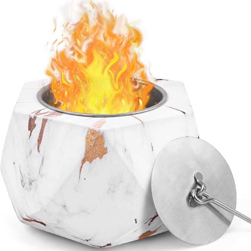 Chimenea minimalista portátil bioetanol decoración 