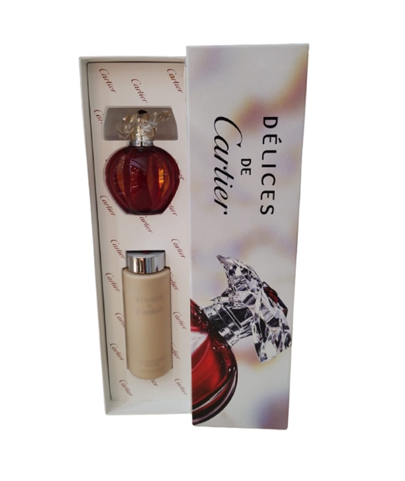 Set Delices de Cartier  Eua de Toilette 100ml/Body Milk 100ml