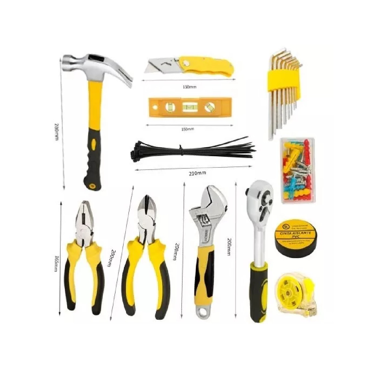 Juego De Herramientas Mecánicas Domésticas Reparación 98Pzs