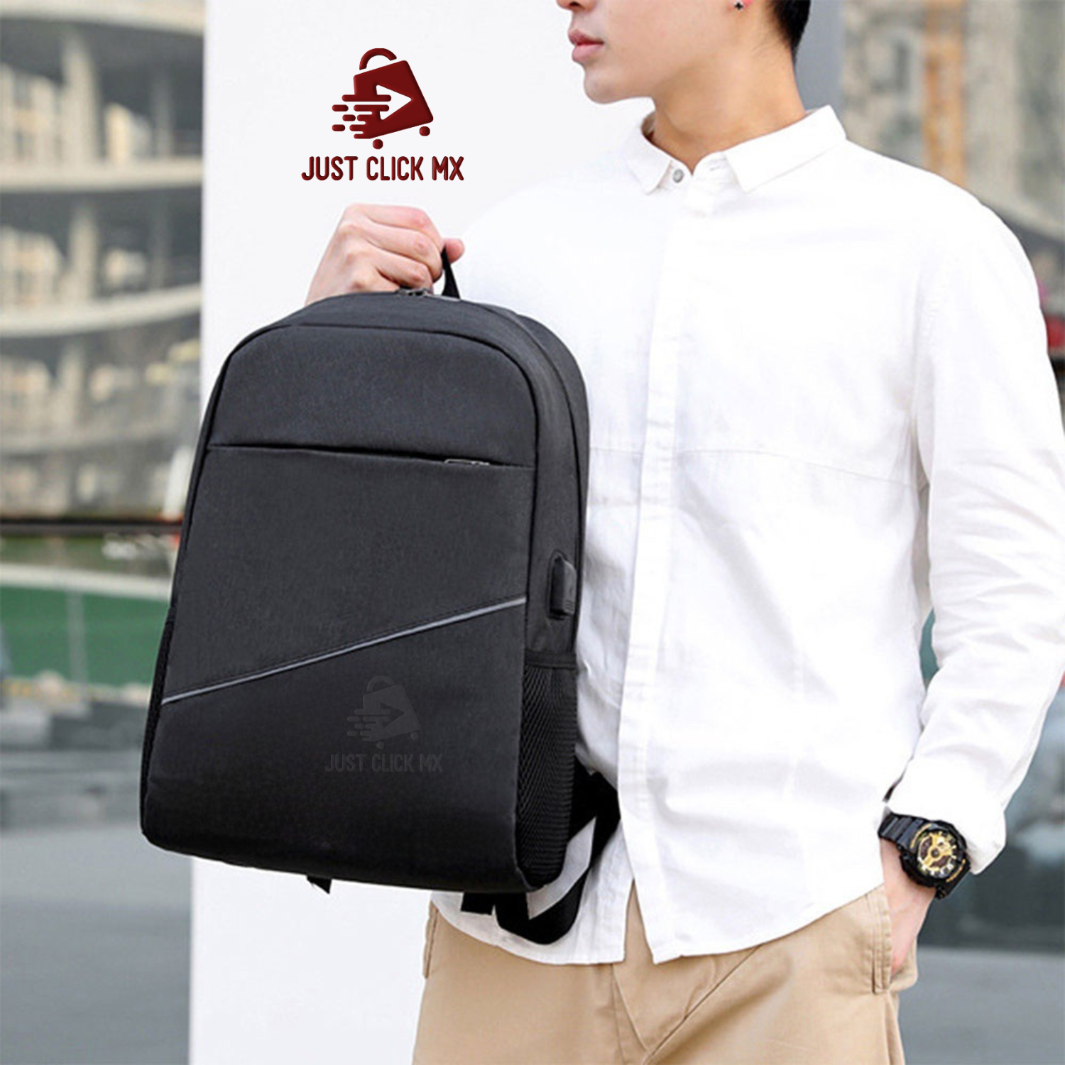 Juego Set 3 Mochilas Escolar y Viaje Con Puerto USB