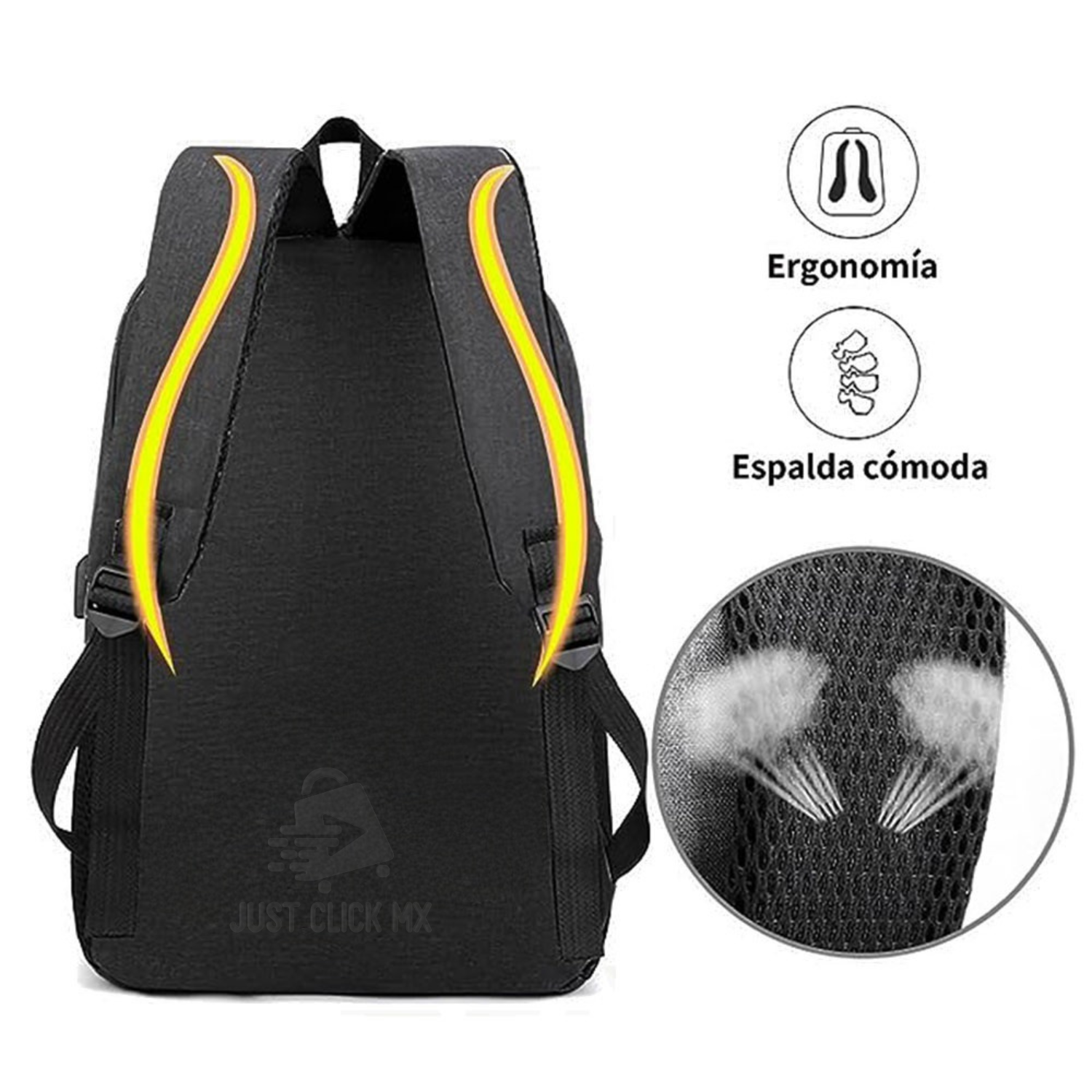 Juego Set 3 Mochilas Escolar y Viaje Con Puerto USB