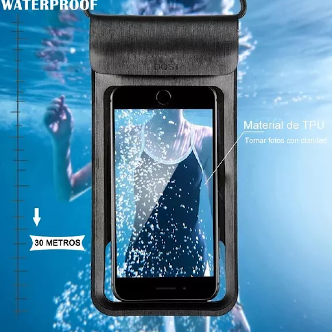 2pz Bolsa Protectora Impermeable Para Teléfono Móvil