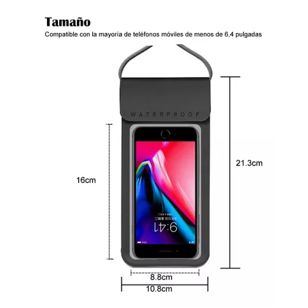 2pz Bolsa Protectora Impermeable Para Teléfono Móvil