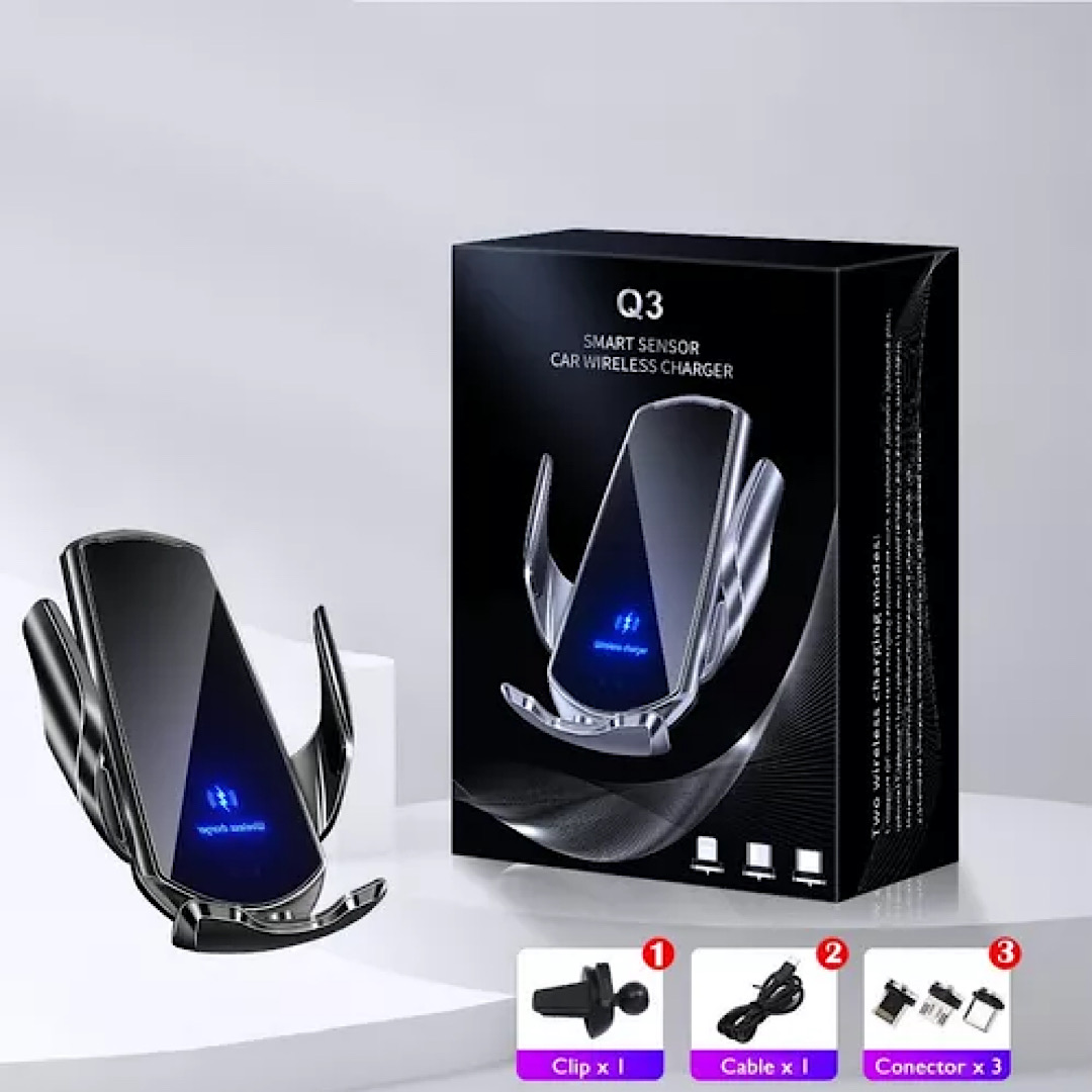 Cargador Inalambrico Para Automóvil 15w Soporte Celular Auto