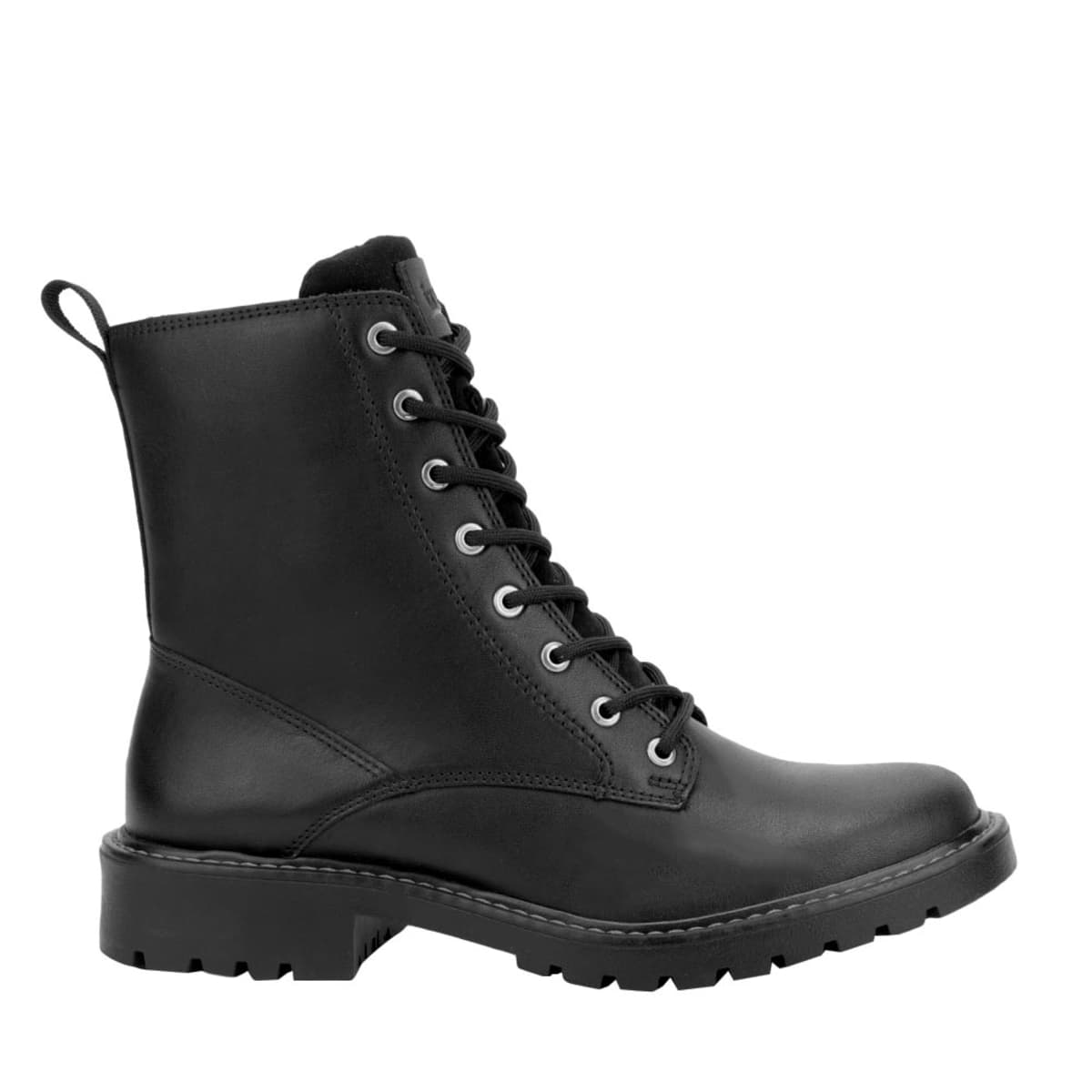 Botas Flexi de piel para mujer, estilo militar y suela track, 1097333