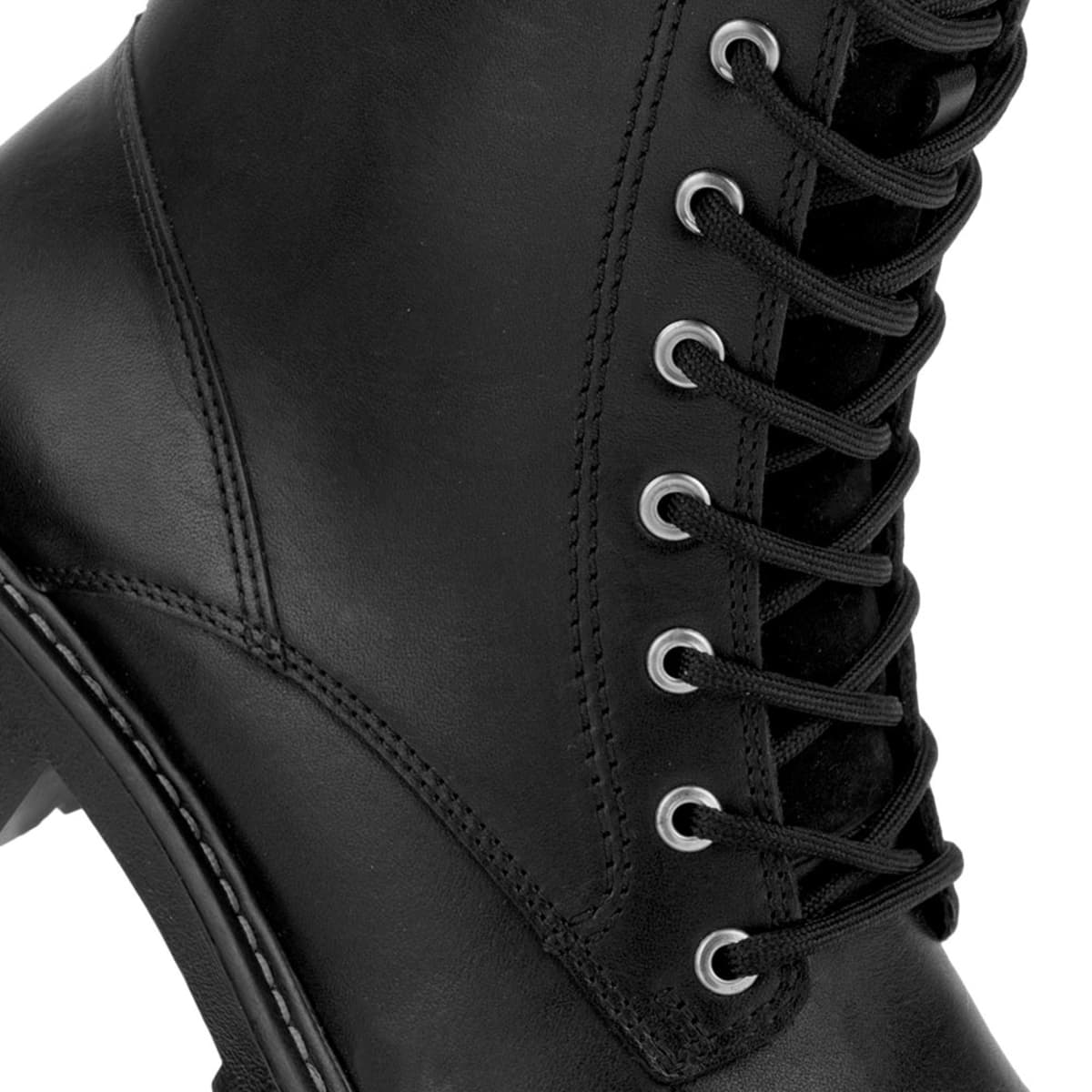 Botas Flexi de piel para mujer, estilo militar y suela track, 1097333