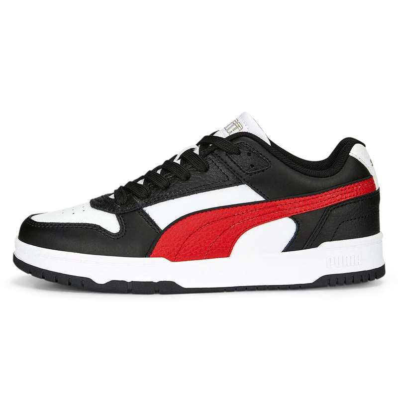 Tenis PUMA Rebound Joy Low Blanco Negro Rojo Hombre Casual Originales