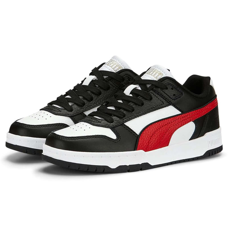 Tenis PUMA Rebound Joy Low Blanco Negro Rojo Hombre Casual Originales