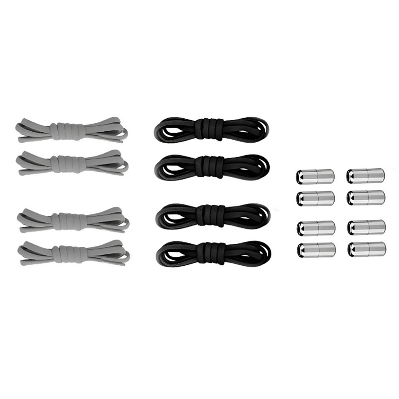 Agujetas Sin Nudo Elásticas Hebilla Metal 4 Pares