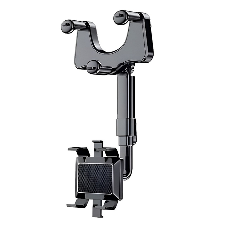 Supporto Universale Per Cellulare Auto Con Fissaggio A Specchietto Retrovisore - Rotazione 360°