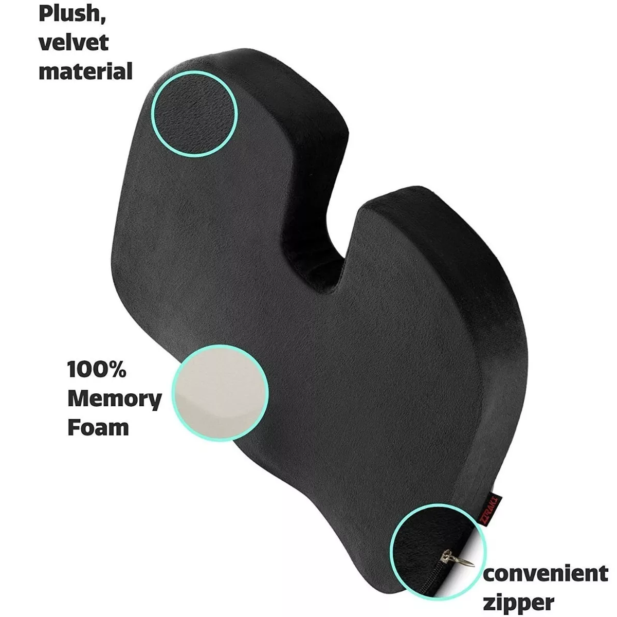 Cojín De Espuma Viscoelástica Para Coxis Para Auto Y Silla