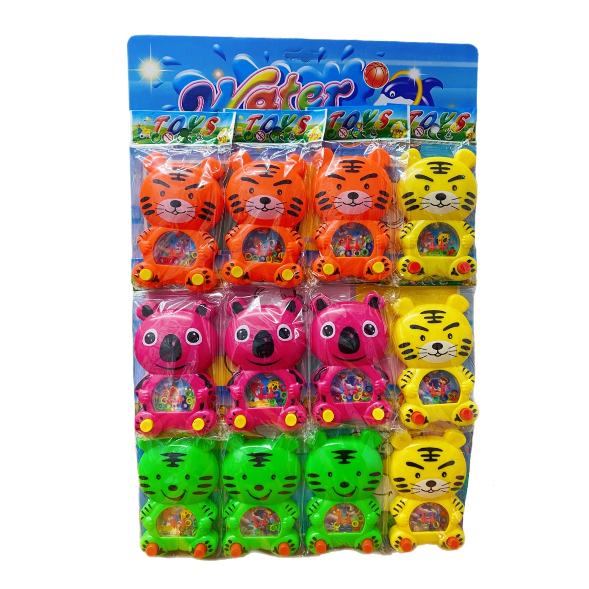 Planilla Celular Juego De Agua Figuras Juguetes Piñata 12pz