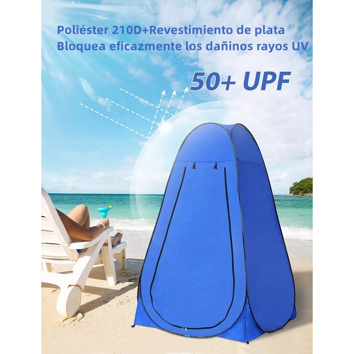 Tienda Campaña Ducha Portátil Vestidor Cambiador Pop-up Baño