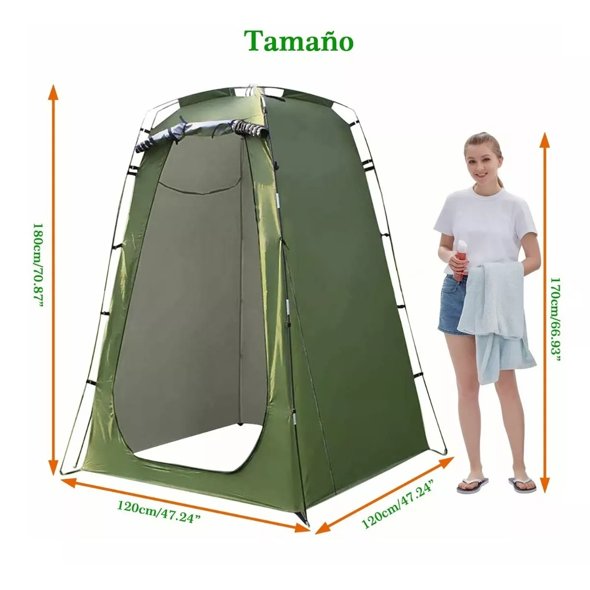 Tienda De Ducha Cambiador De Tienda Privacidad Baño Portátil
