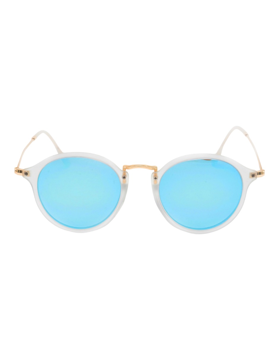 Anteojos De Sol Baroc Unisex, Lunettes-soleil Cristal Azul