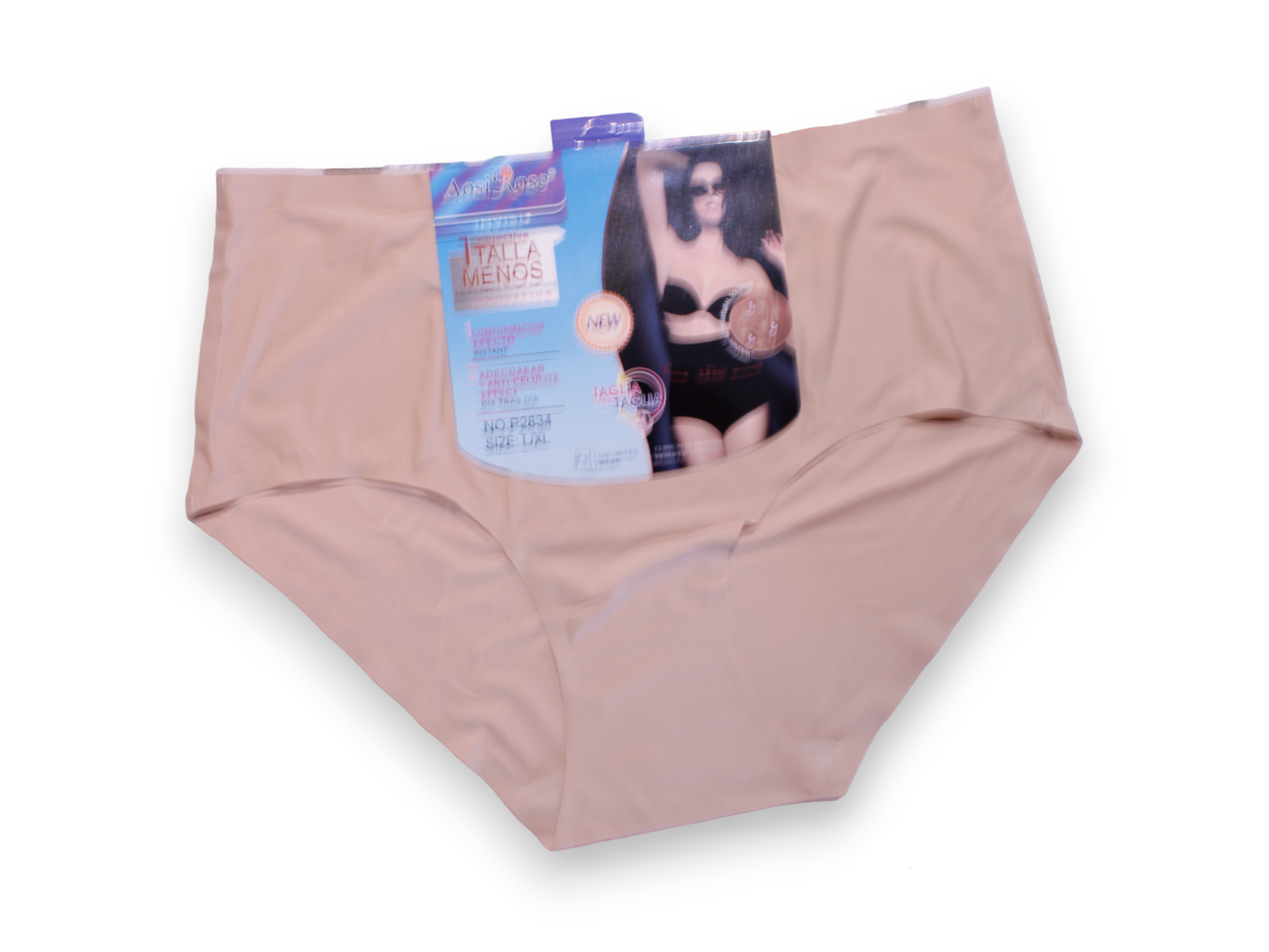 Set De 3 Pantaletas Curvy Reductoras sin Costuras De colores para mujer