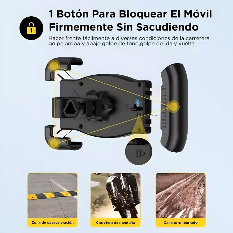 Base Soporte Porta Celular Para Bicicletas Moto De 360