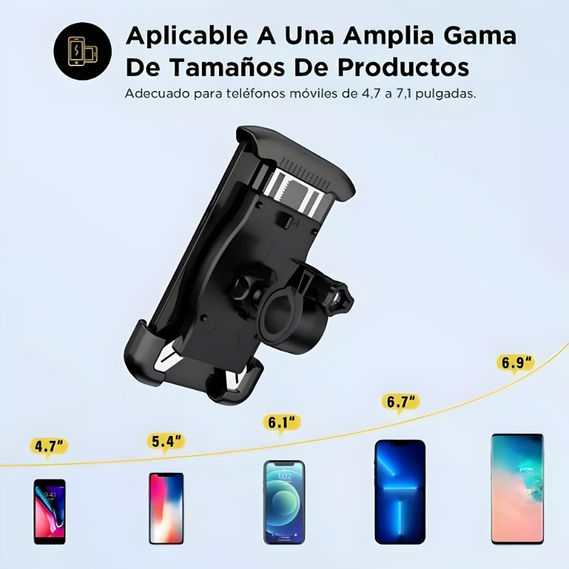 Base Soporte Porta Celular Para Bicicletas Moto De 360