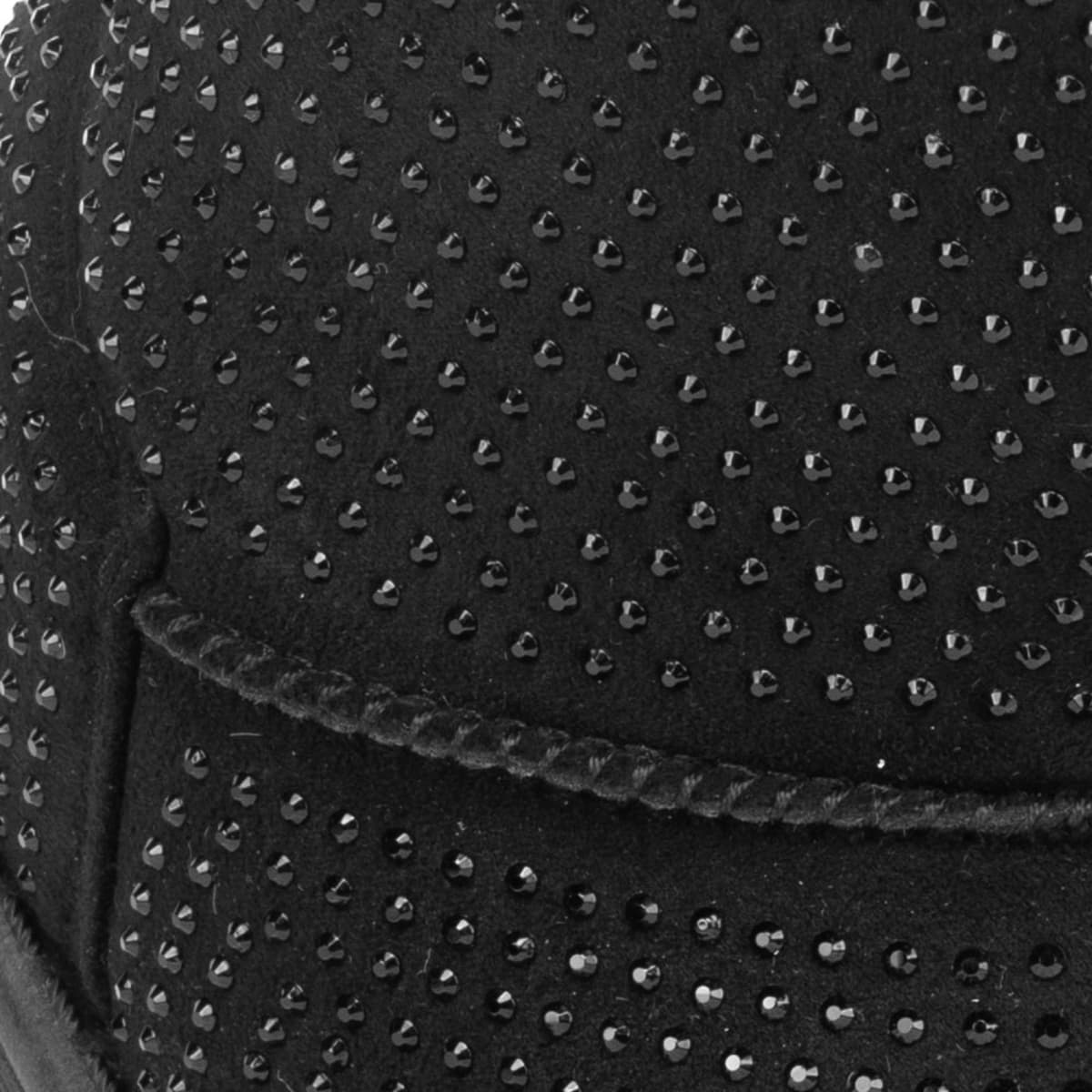 Botas tipo Ugg con pedrería para niña, color negro, marca Vivis Shoes Kids, mod. 1091134