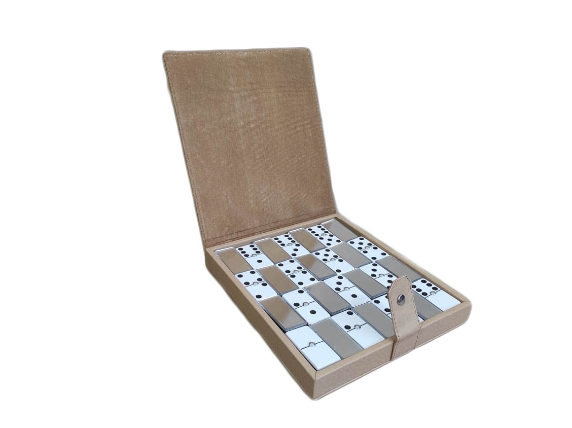 Dominó Cebra/Espejo Tamaño Jumbo (Inglés)