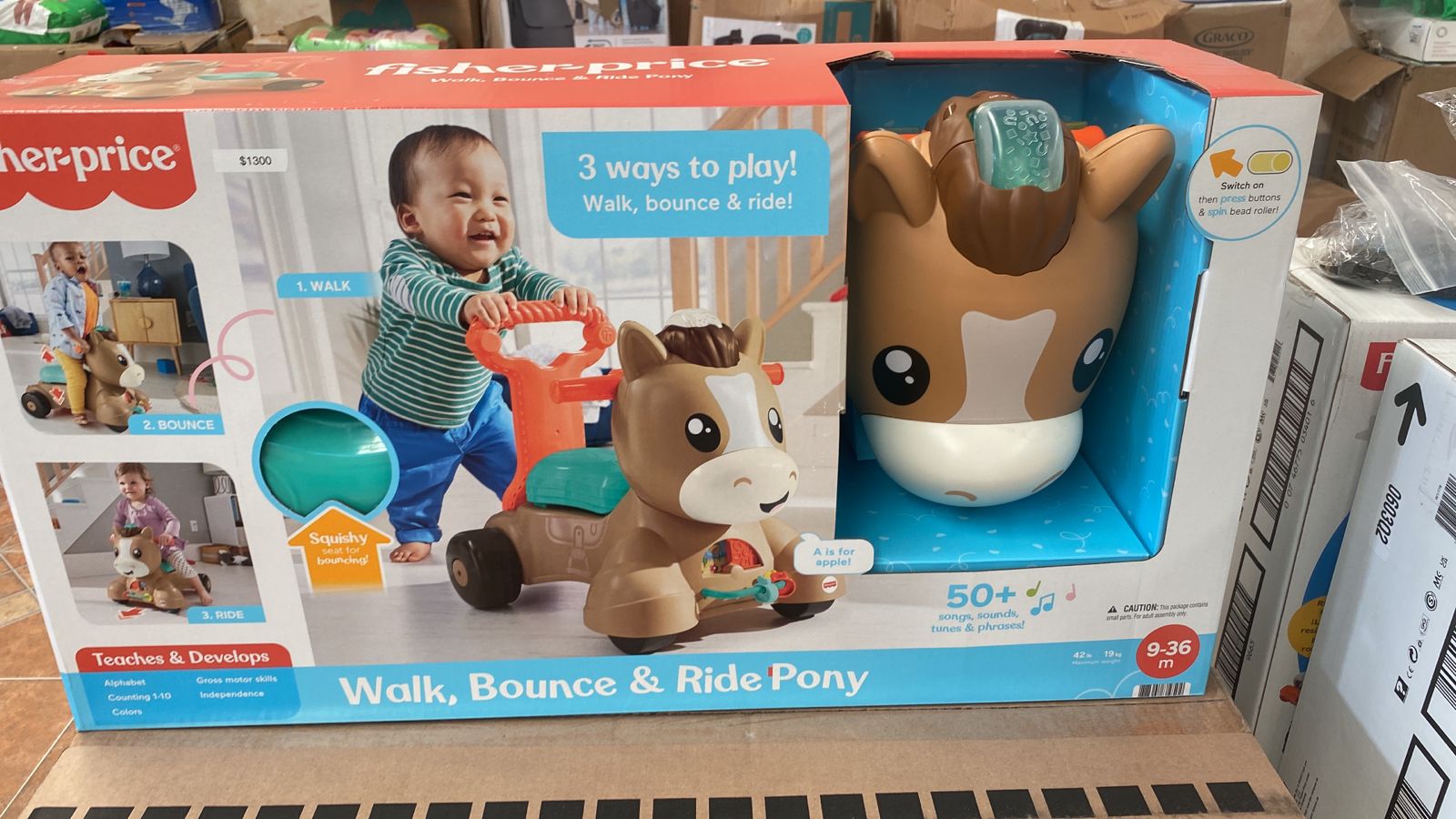 Montable Pony Fisher Price Con Musica Y Luces