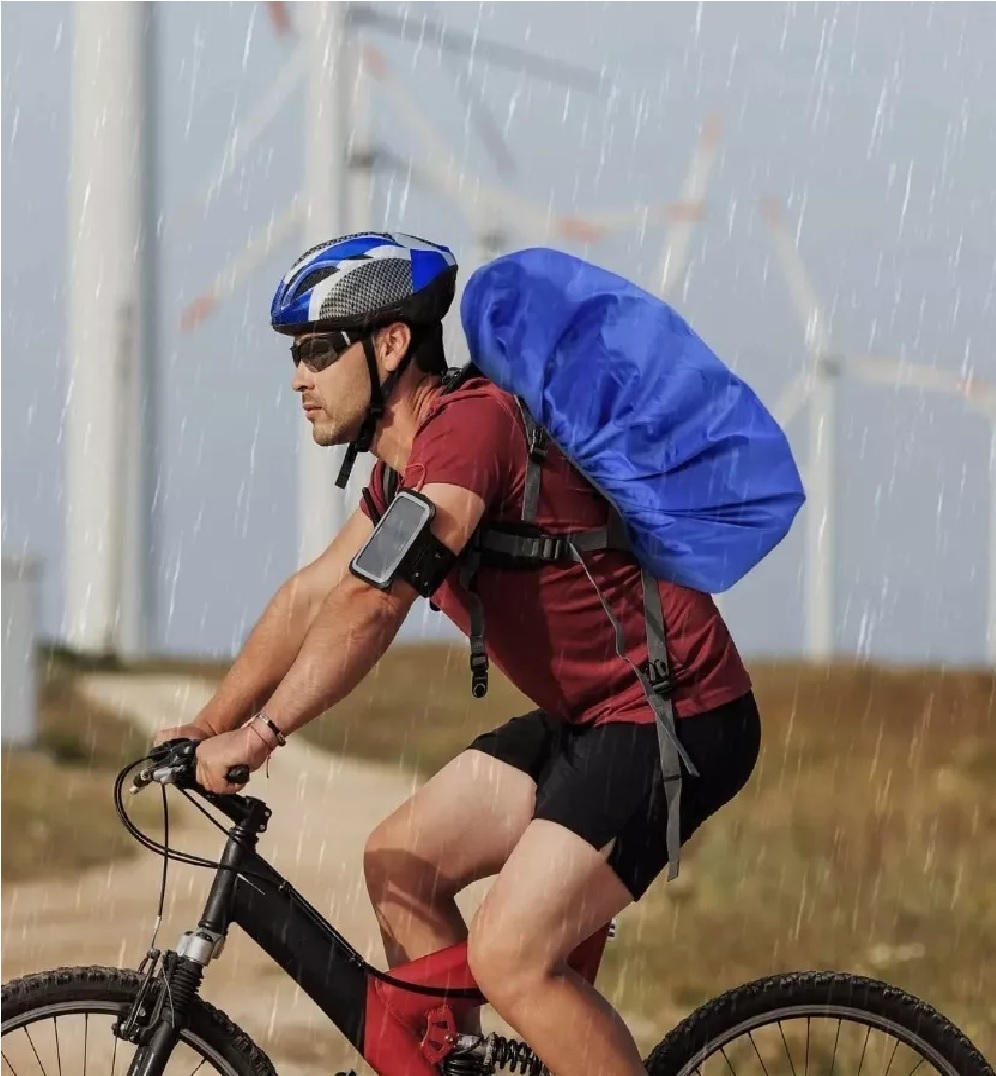 Set Funda Impermeable Para Mochila Para Senderismo  2 Uds Negro/Azul 