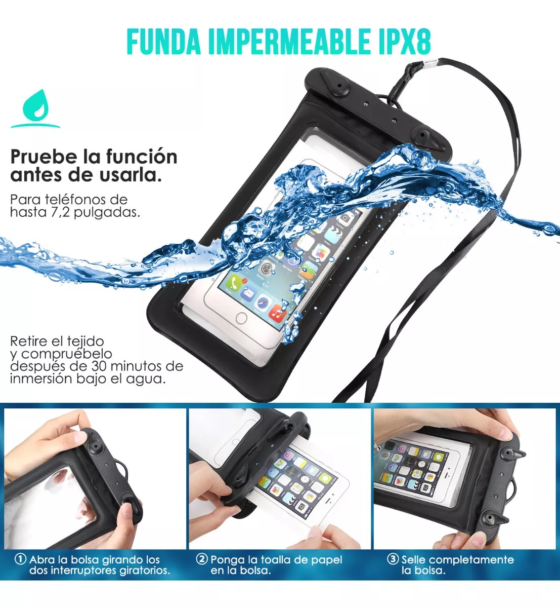 Juego De Snorkel Con Máscara Gafas, Buceo Esnórquel, Aletas