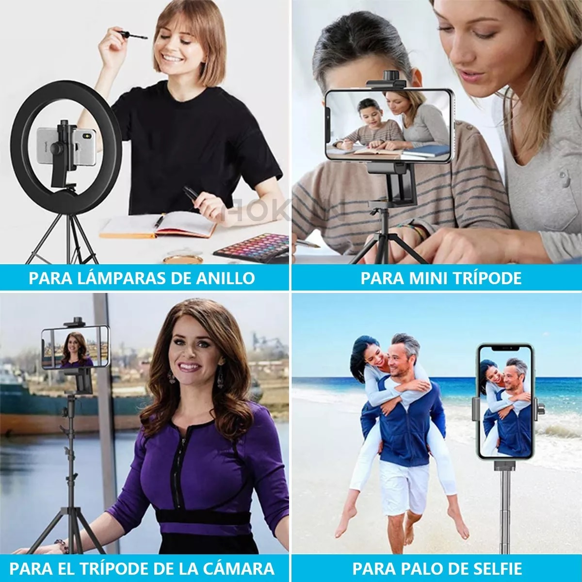 Soporte Trípode Para Celular 360 Grados Con Controlador Bluetooth