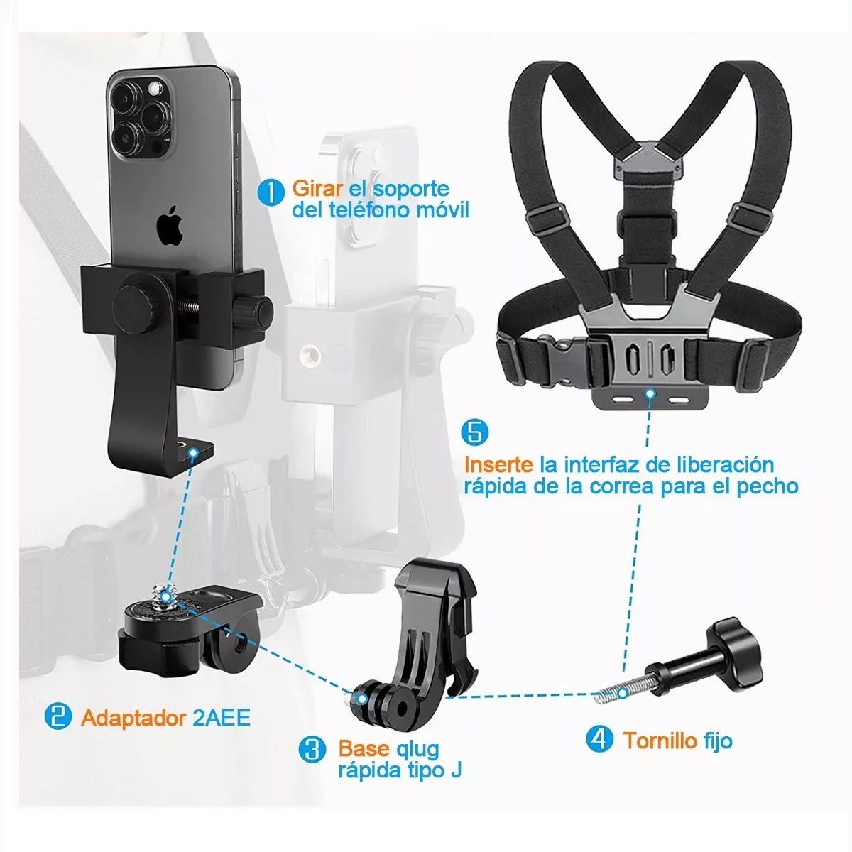 Arnés Soporte De Celular Para Pecho