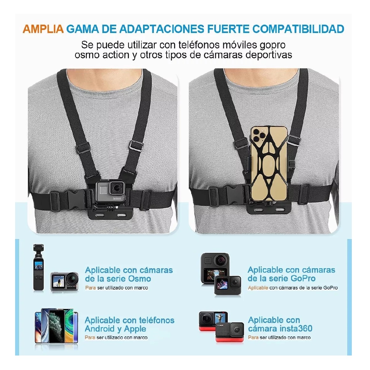 Arnés Soporte De Celular Para Pecho