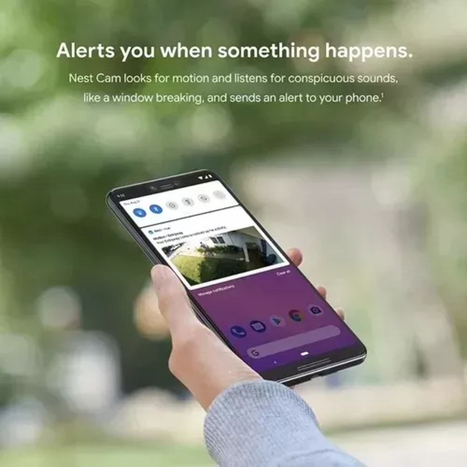 Google Nest Cam Outdoor NC2400ES Paquete de 2 unidades Cámara impermeable para exteriores Cámara de vigilancia con visión nocturna Control con tu teléfono Kit 2 Cámara Google Nest exteriores/interiores, Batería