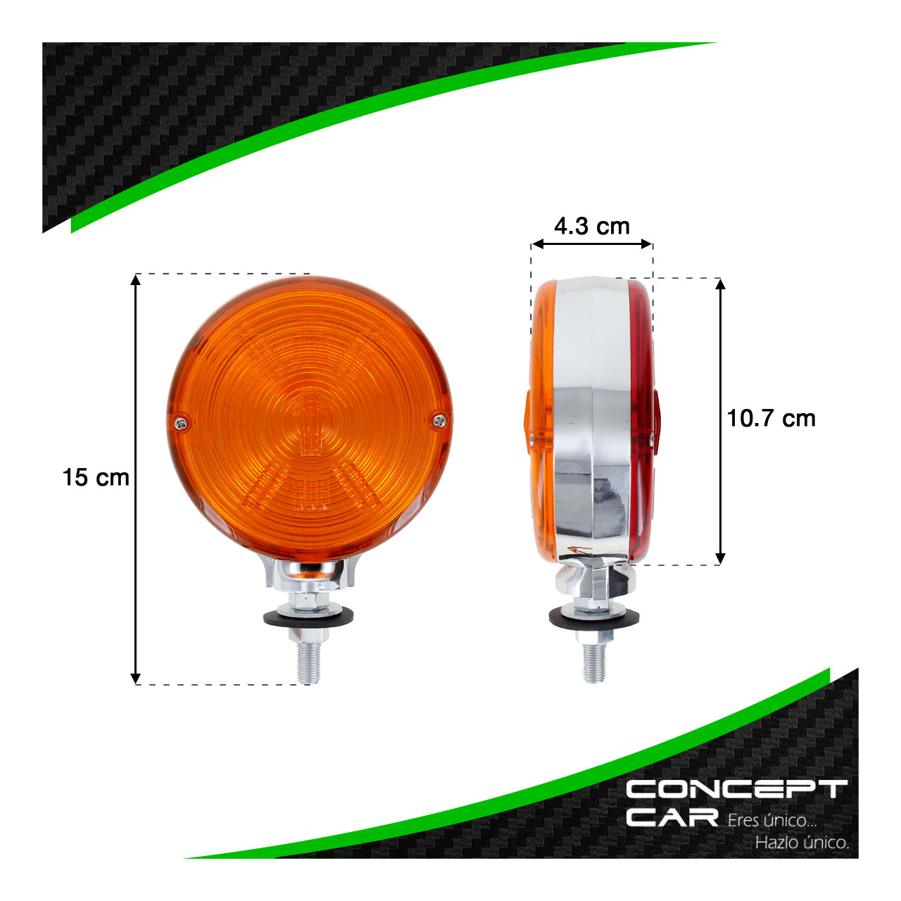 Par Plafon 54 Led Direccional Redondo Bicolor Premium Rayado