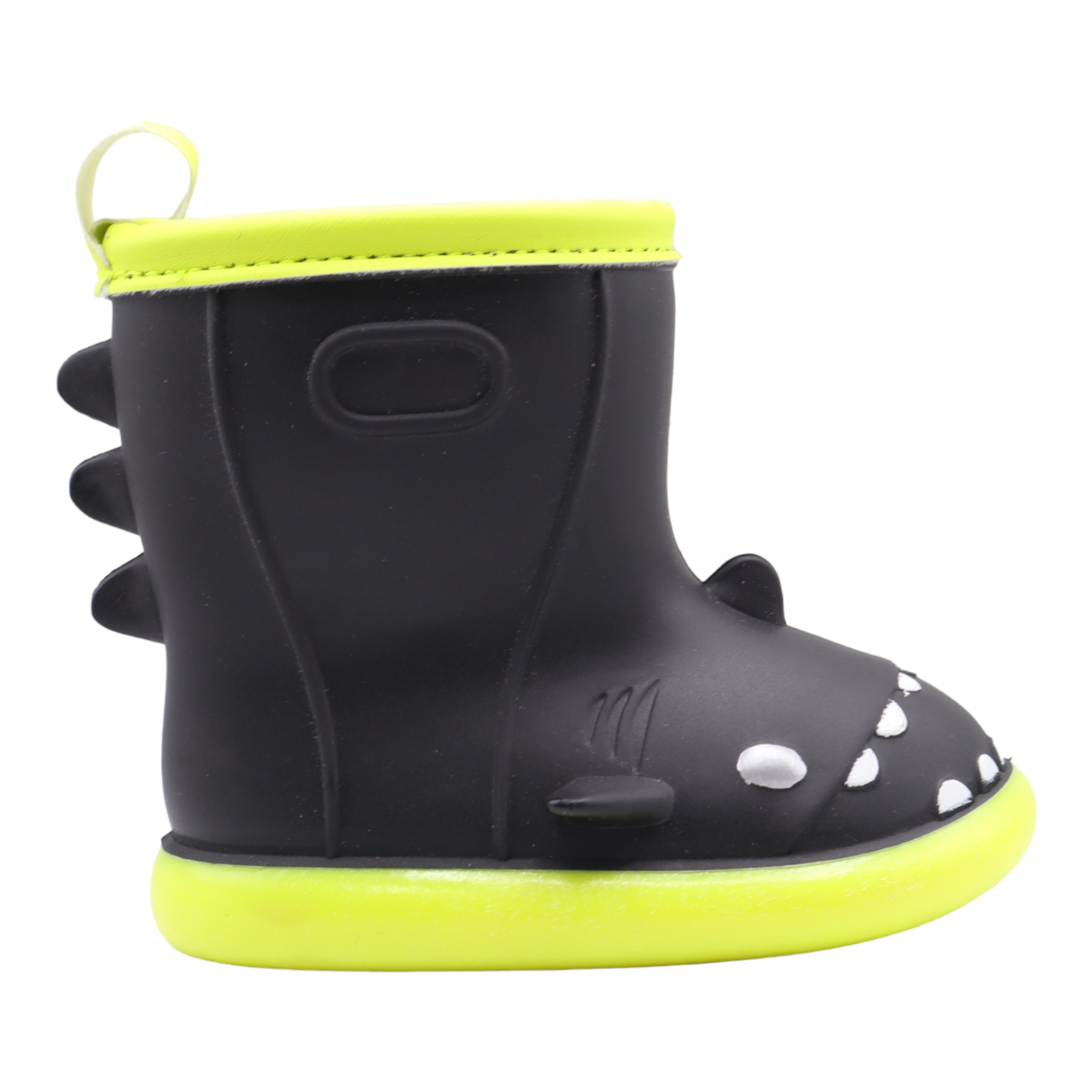 Bota Lluvia Niño Niña Tiburon Shark Negro