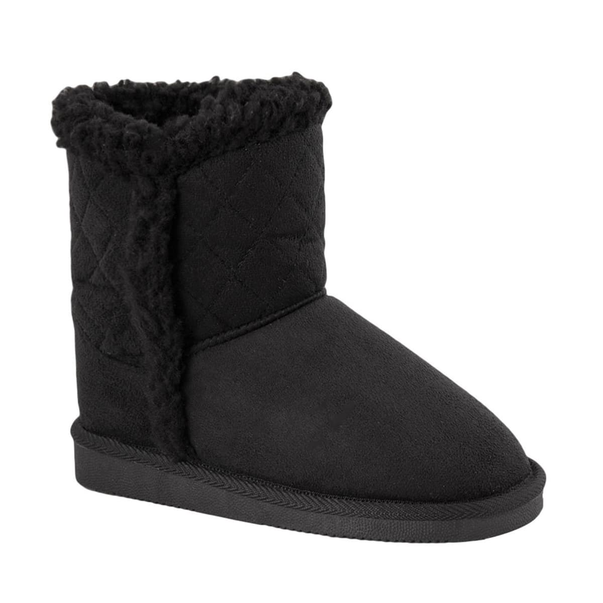 Botas invernales negras Shosh Confort con forro tipo borrega, mod. 153138