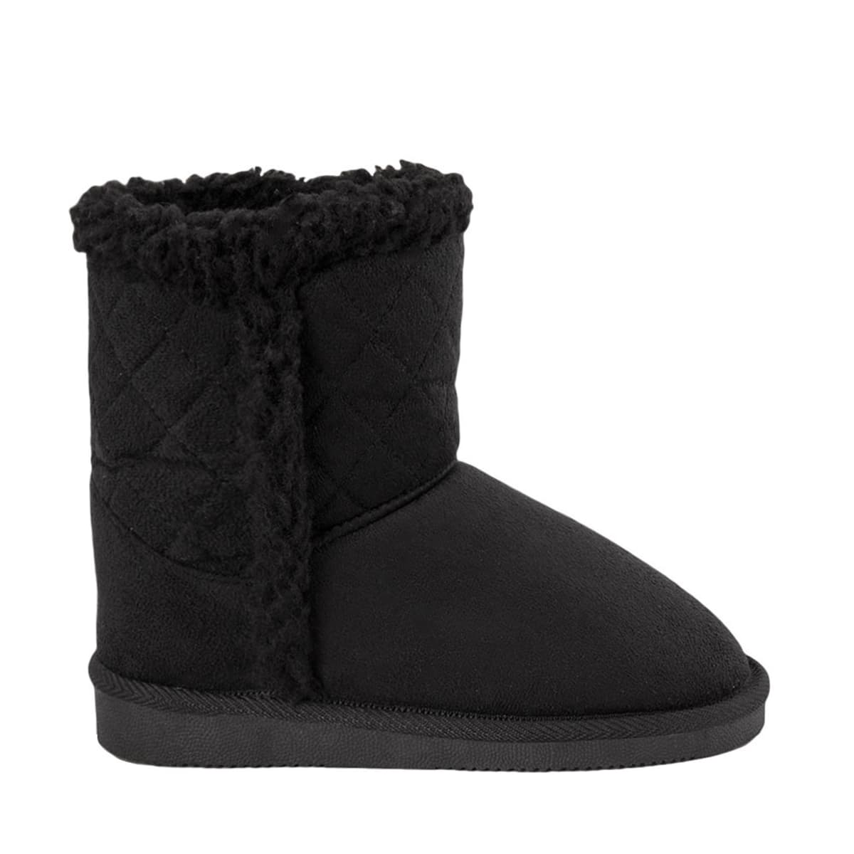 Botas invernales negras Shosh Confort con forro tipo borrega, mod. 153138